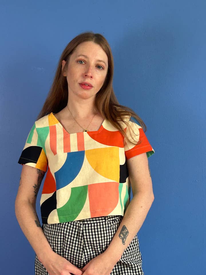 Brincadeira de Criança Crop Top por atacado de Ersa Fibers