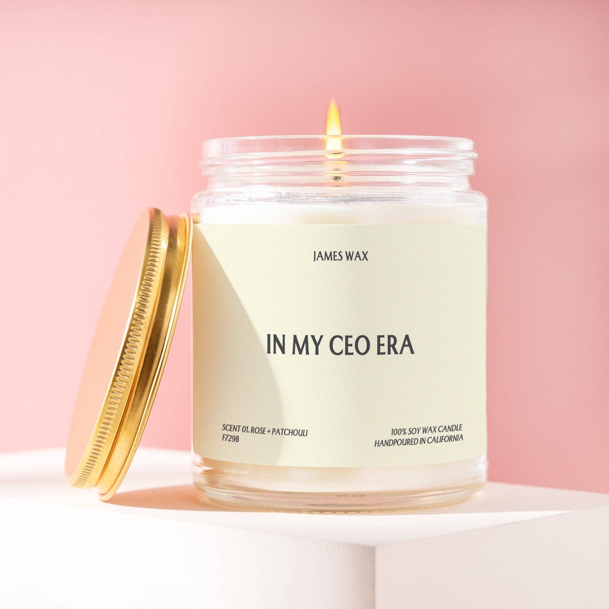 James Wax - Wholesale Jar/Filled Candle - CEO Gift In My CEO Era Candle For Business Owner F729B