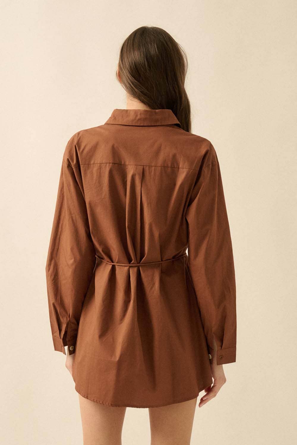 Promesa USA - Wholesale Romper - Women's - Solid Collar-Neck Layered Yoke-Back Romper17