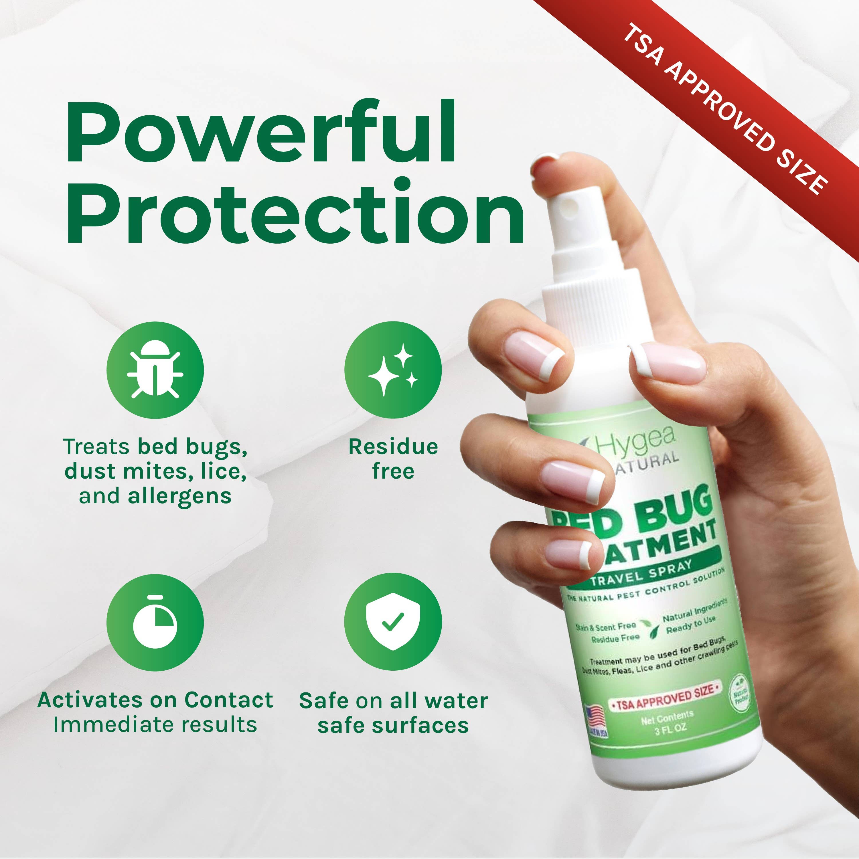 Hygea Natural - Wholesale Insect Repellent - Bed Bug Travel Spray by Hygea Natural - TSA Approved size2