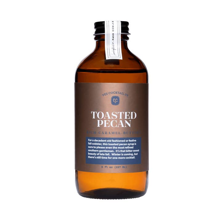 Toasted Pecan Syrup for wholesale by Yes Cocktail Co
