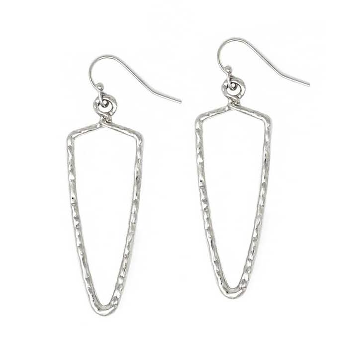 Jewelry Max - Wholesale Dangle Earrings - ( G974 ) TEXTURED METAL ARROWHEAD EARRING