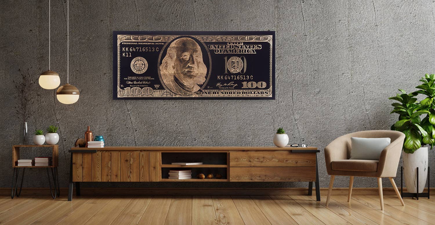 Queence – wholesale Konsttryck – Guldblad bild - BENJAMIN1