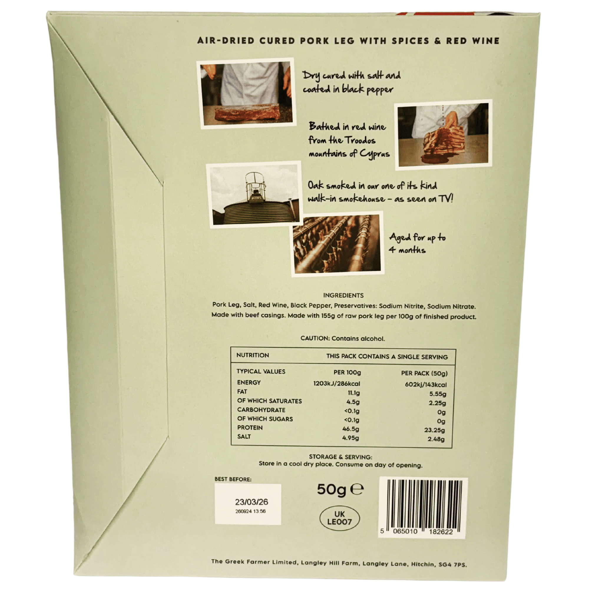 The Greek Farmer – wholesale Ham – British Air Dried Ham2