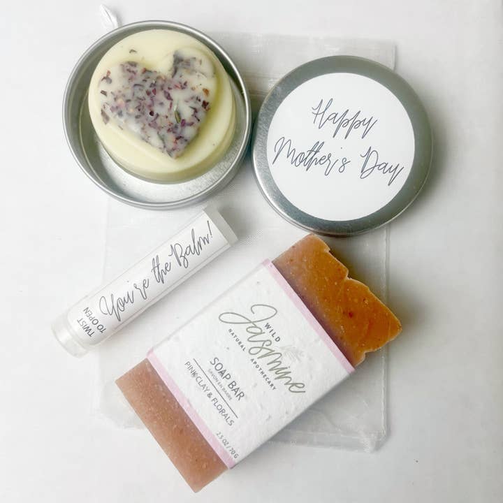Wild Jasmine Natural Apothecary - Wholesale Bath & Body Set - Mother’s Day Gift Bag - Floral