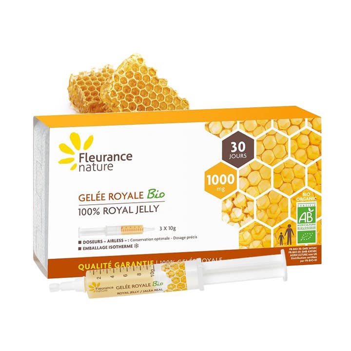Fleurance Nature - Wholesale Oral Supplement/Vitamin - ORGANIC ROYAL JELLY BOX - storage at 4 degrees0