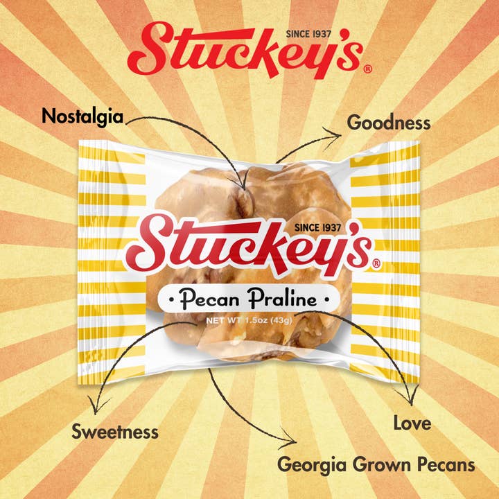 Stuckey's - Wholesale Chocolate Covered Sweets - Pecan Praline