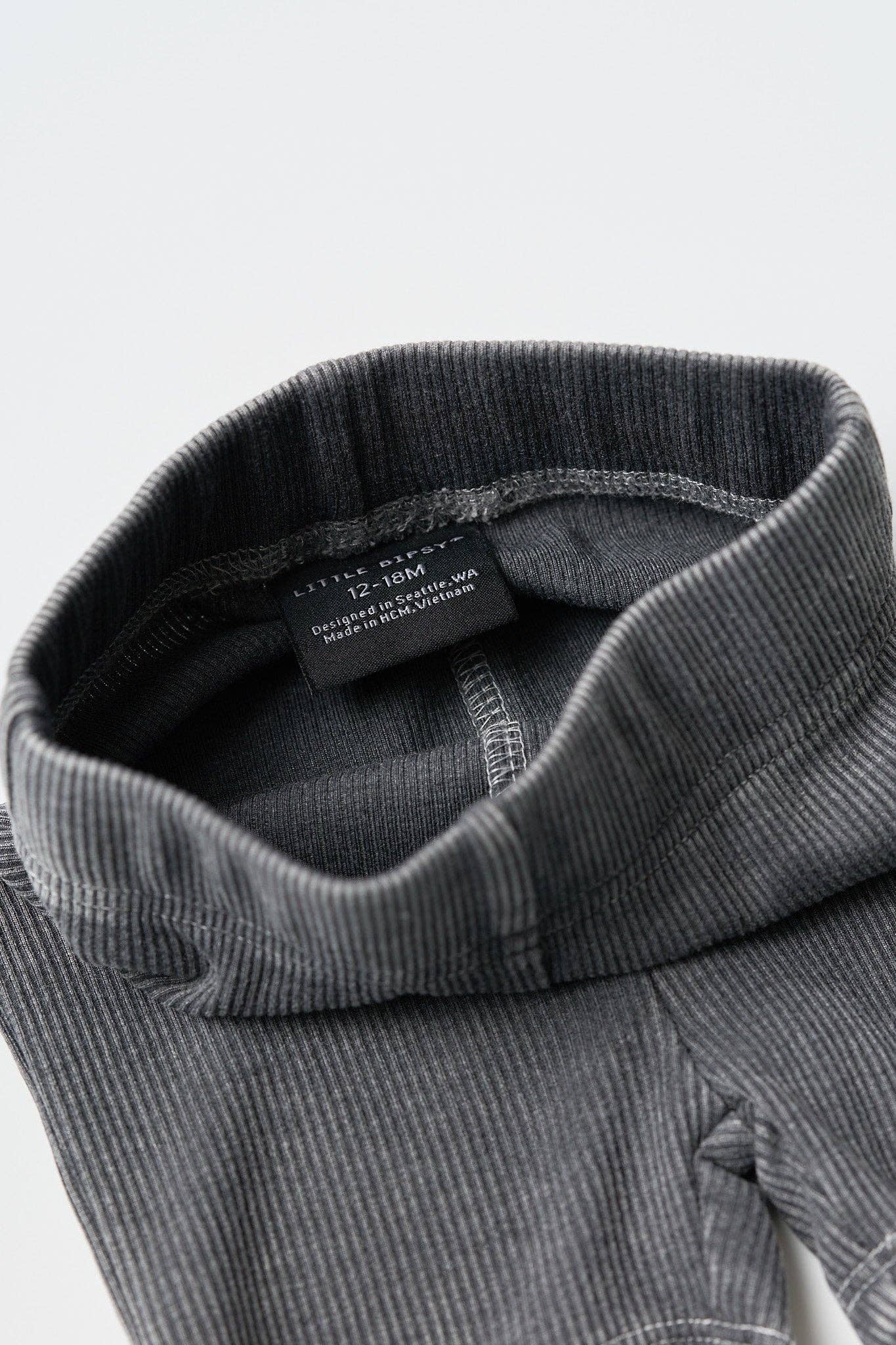 Little Bipsy - Wholesale Shorts - Kids - Acid Wash Ribbed Short - Black7