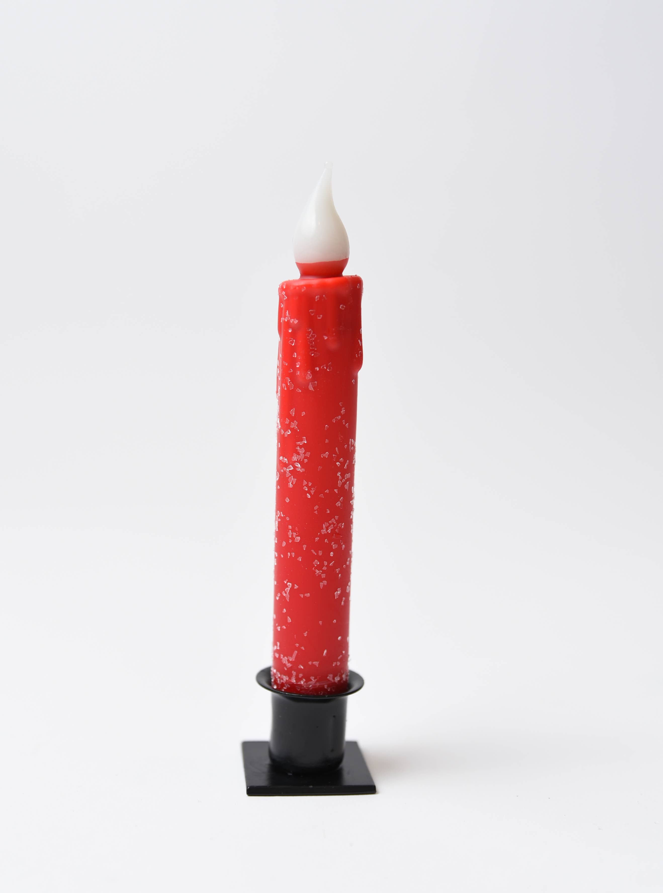 LMS Wholesale – wholesale Flameless candle – Diamond Dusted Christmas LED Timer Taper Candle1
