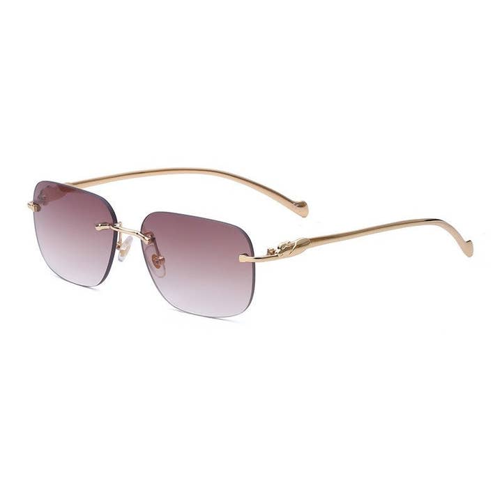 UZ Wholesale Store - Wholesale Sunglasses - Women's - Fashion Rimless Cat Eye Sunglasses For Women4