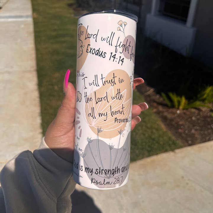 Bible verse Tumbler for wholesale by BossUp Cosmetics