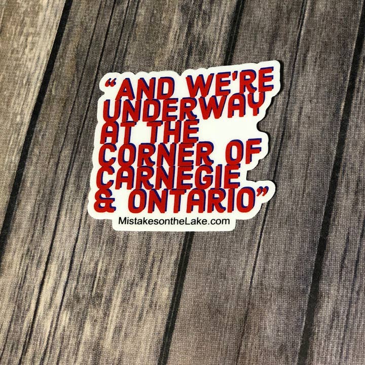 Mistake on The Lake - Wholesale Sticker - We're Underway Tom Hamilton Sticker
