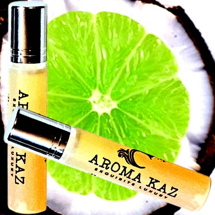 Tahitian Coconut Lime Roll On Perfume Fragrance Oil for wholesale by Aroma Kaz