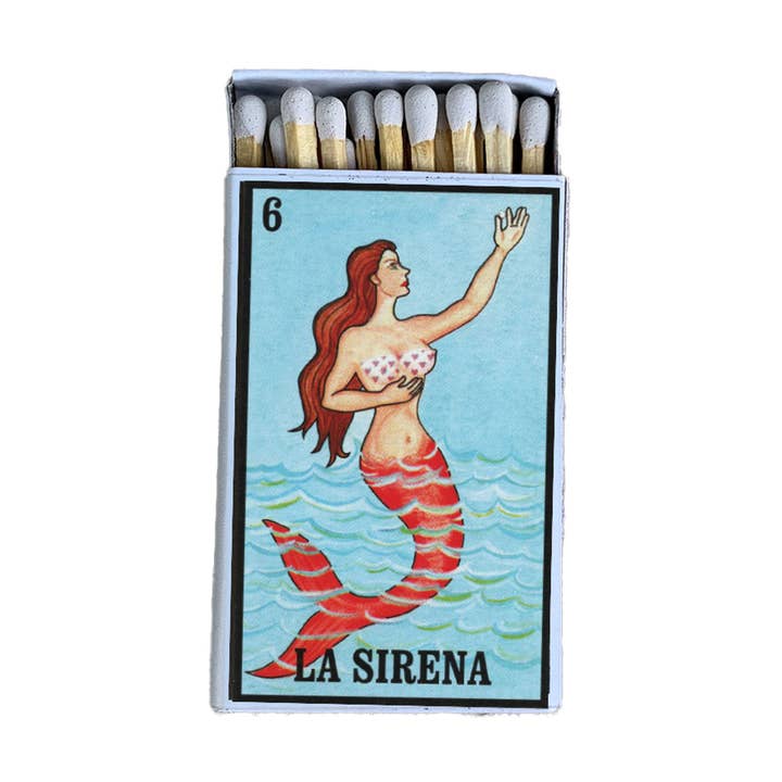 Loteria Sierena Matchbox - Candle Acc • Decorative Matches and other Purchase Wholesale sieraden zakjes. Free Returns & Net 60 Terms on Faire trending on Faire.