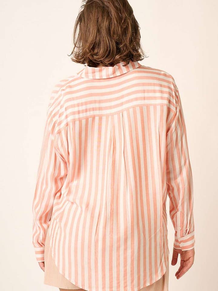 mittoshop - Vente Chemise à col boutonné – femme - CHEMISE BOUTONNÉE À RAYURES5