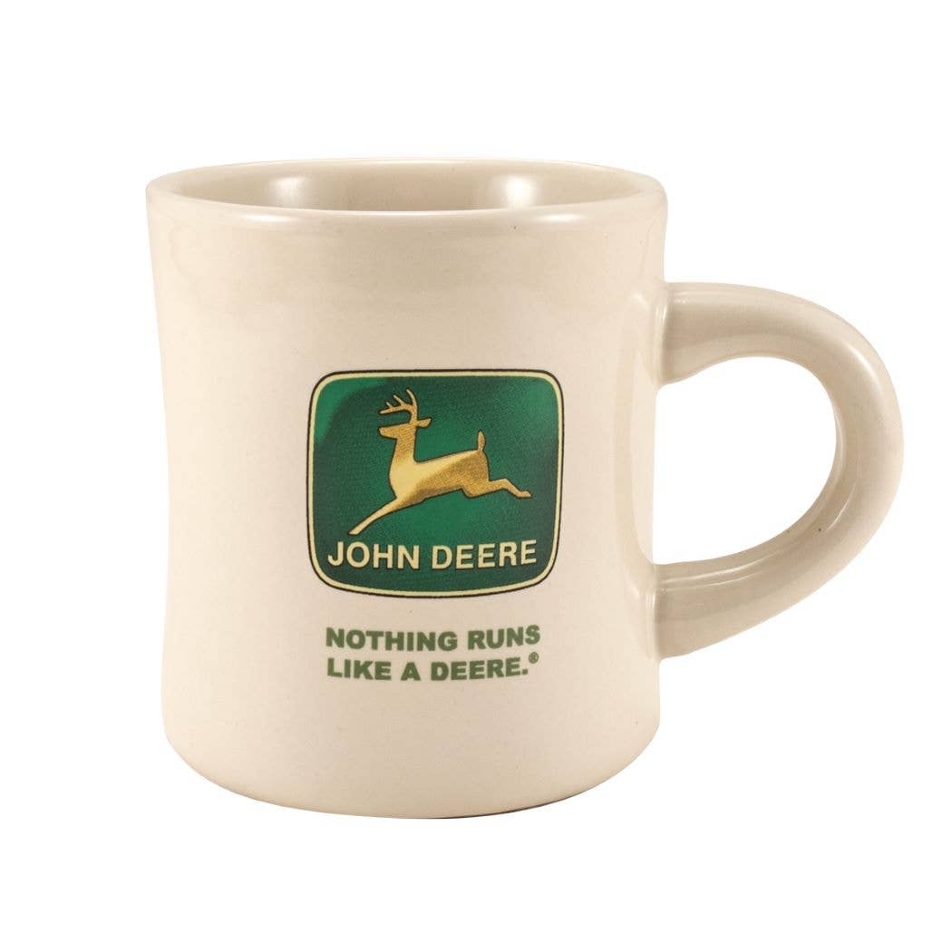 M Cornell Importers Inc - Wholesale Coffee Mug - John Deere Iron Horse Cream Diner Mug1