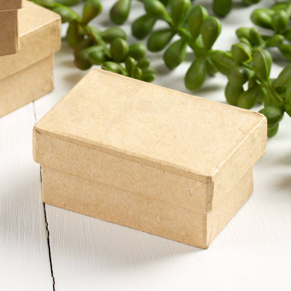 Factory Direct Craft - Wholesale Gift Box - Premade Mini Rectangle Paper Mache Box - 2-1/4 x 1-1/2 x 13