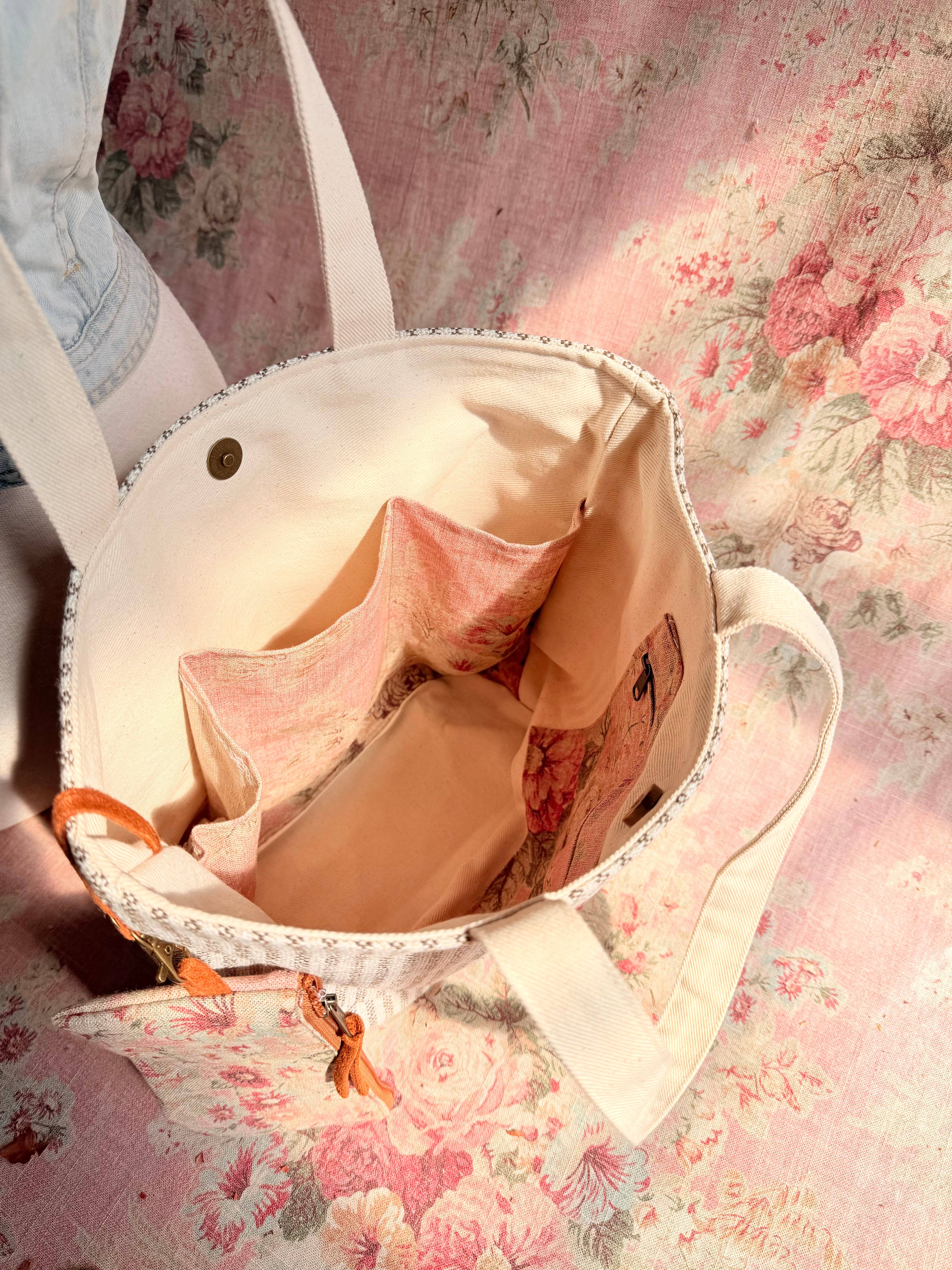 Atenti – wholesale Tote bag – Women's – The Rosewood Project Tote-Lg, Needle Arts/Craft Carryall, USA Handmade1