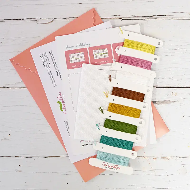 Caterpillar Cross Stitch - Wholesale Embroidery/Cross Stitch Supplies - Forest Peaks - Cross Stitch Kit1