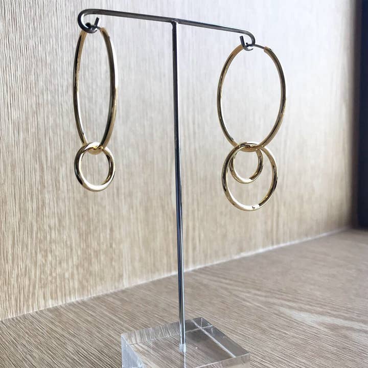 Unbalanced Hoop Earrings - CLOSEOUT! for wholesale by musthavemustget