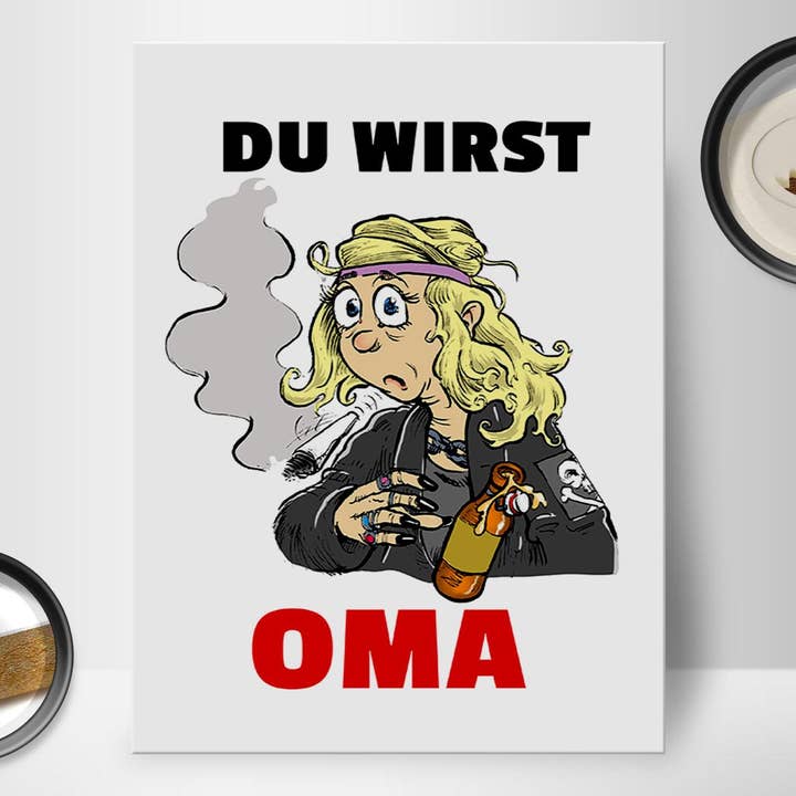 Femer - Wholesale Sign - Wooden sign saying 30x40 cm Du werden OMA wooden decorative sign1