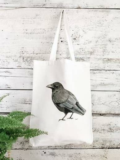 Crow Cotton Market Bag for wholesale by Studio on Tenth