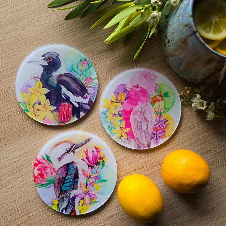 Australian Bird Art Coaster and other Purchase Wholesale acrylic coaster. Free Returns & Net 60 Terms on Faire trending on Faire.