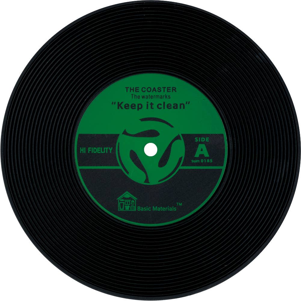 Square Deal Recordings & Supplies - Wholesale Coasters - LP Vinyl Record Coasters 4 COLORS - DJ Music Retro Gift POP1