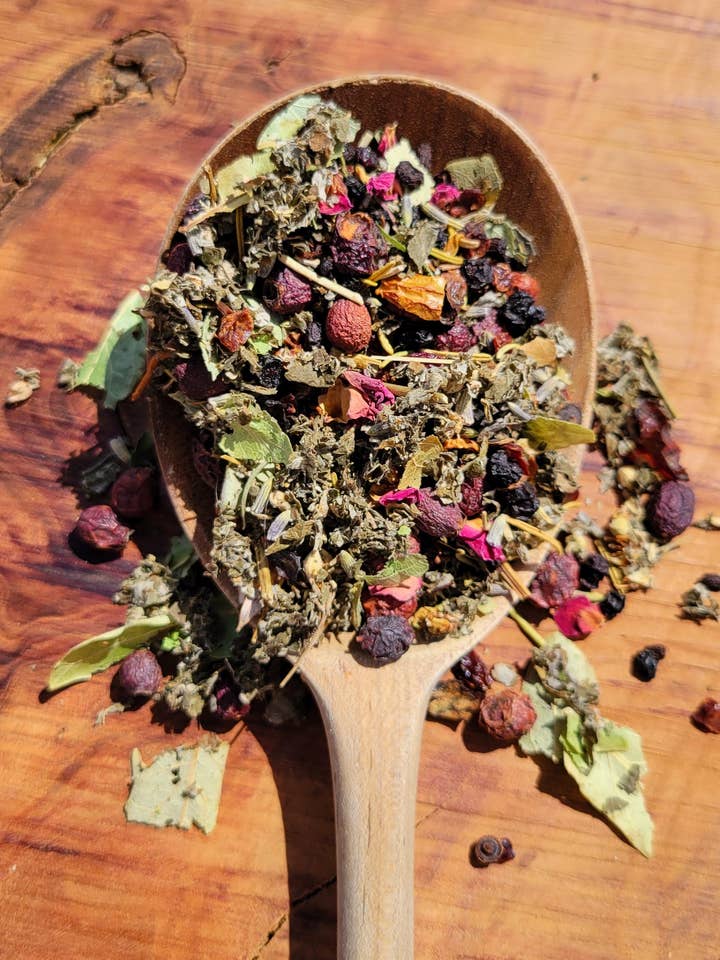 Death Tarot Tea {for big life changes and times of transformation} for wholesale by Nordic Fox Farm