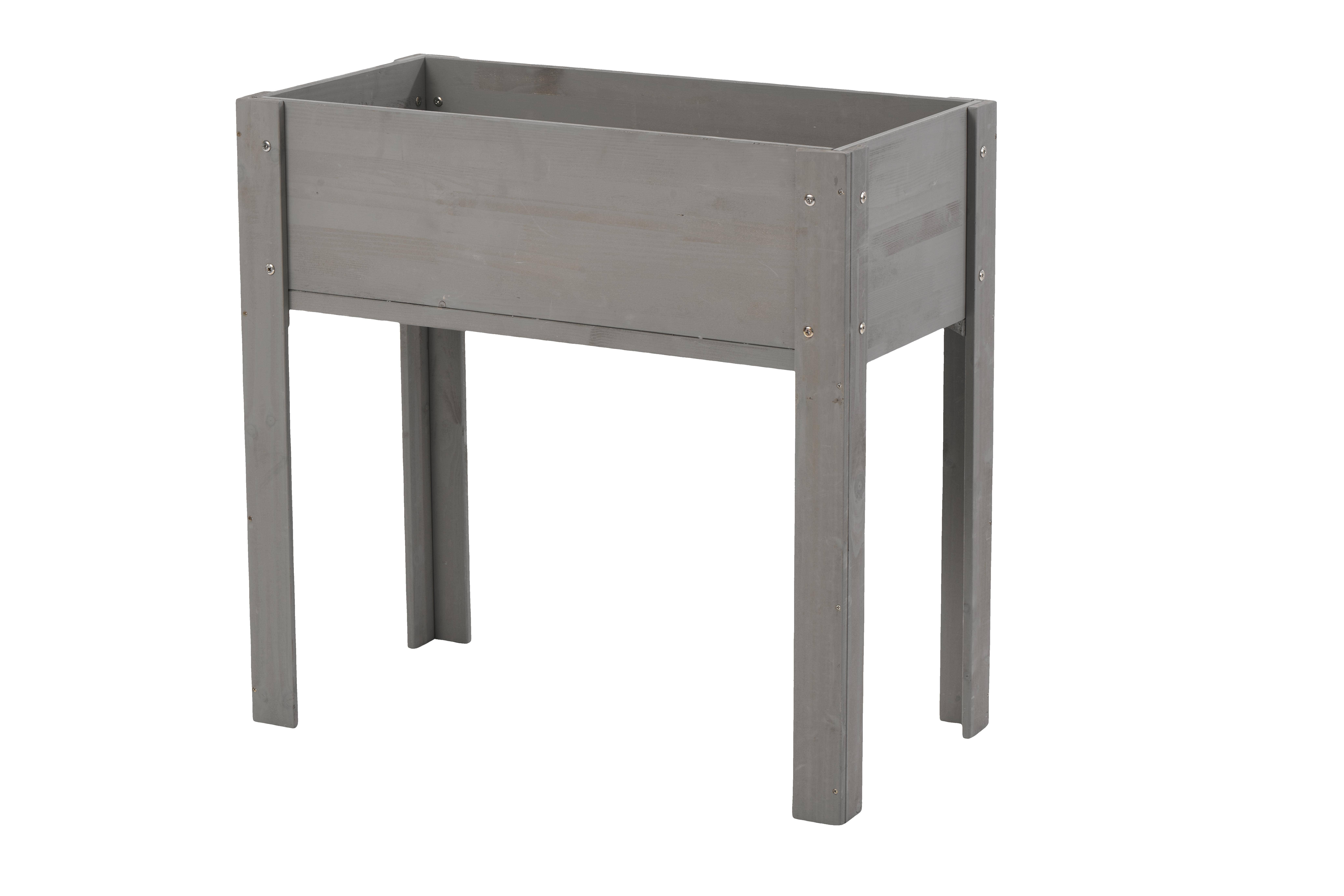 39F Inc. - Wholesale Planter Box - 31" Raised Garden Bed with Legs, Brown/Grey10