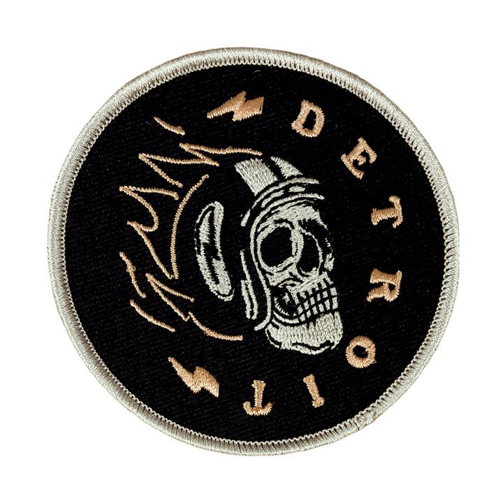 Patch - Detroit Skull Racer pour la vente par Detroit Shirt Co.
