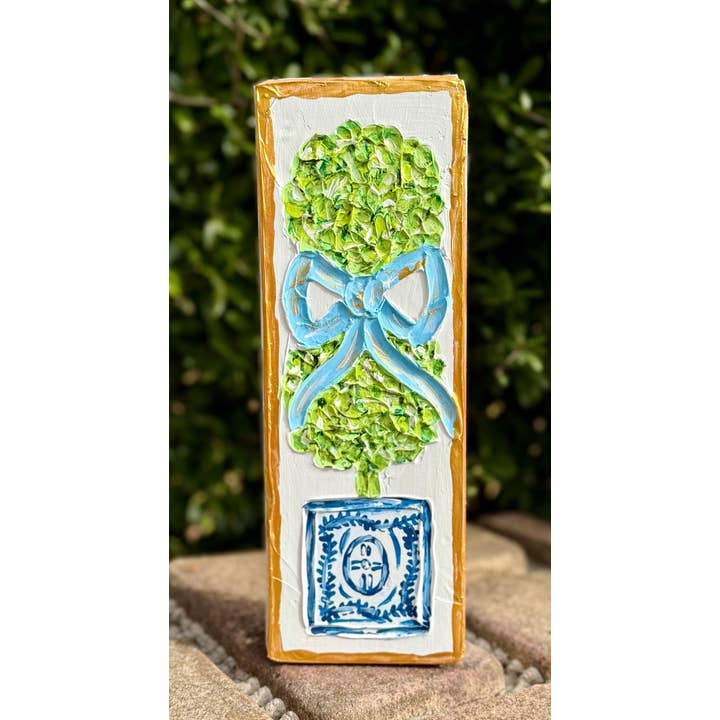 Framesaplenty - Wholesale Decorative Tabletop Object - Textured topiary art block