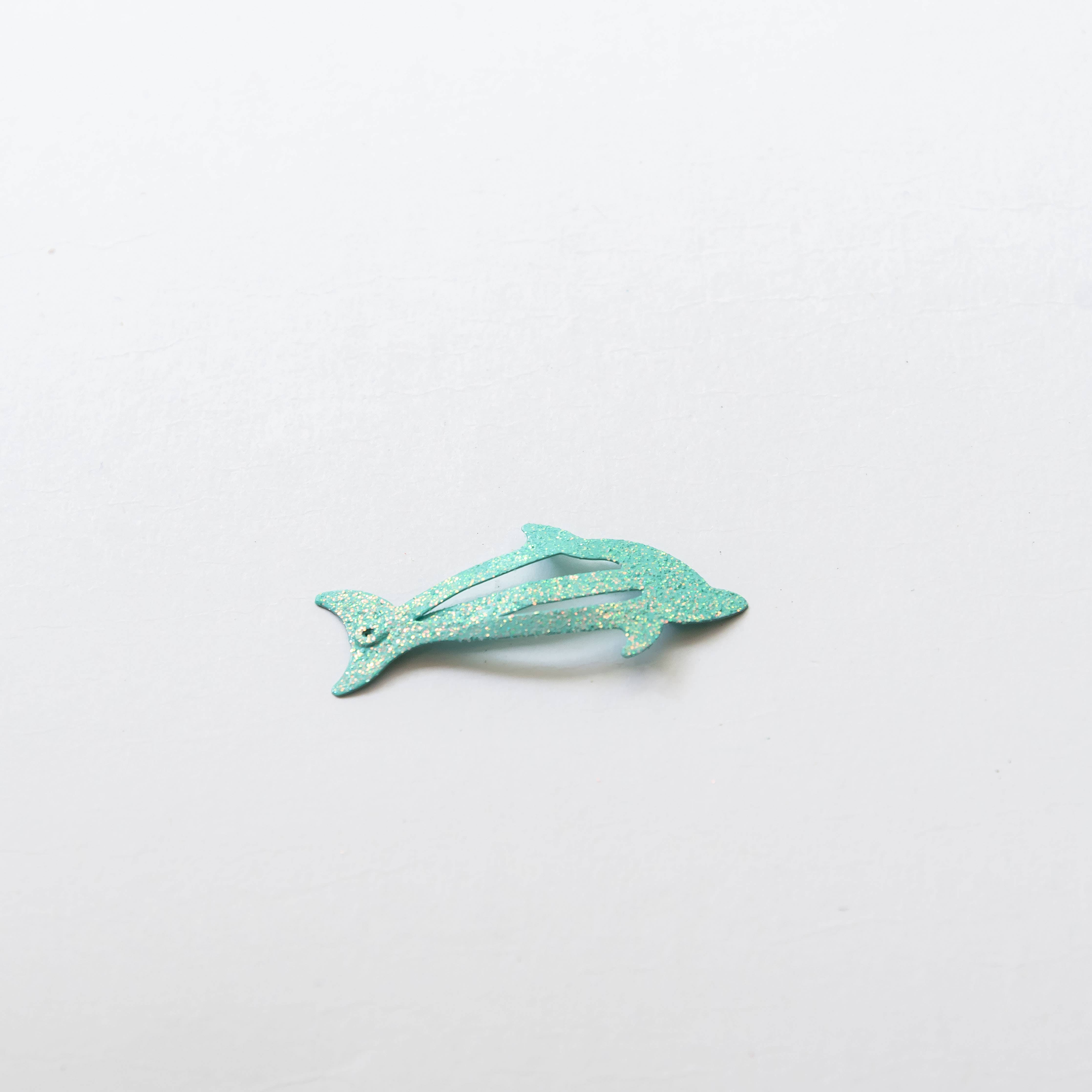 Tangle Shiny Stars – Großhandel Haarclip – Kinder – Metal-Haarspangen mit glitzernden Baby-Delfinen5