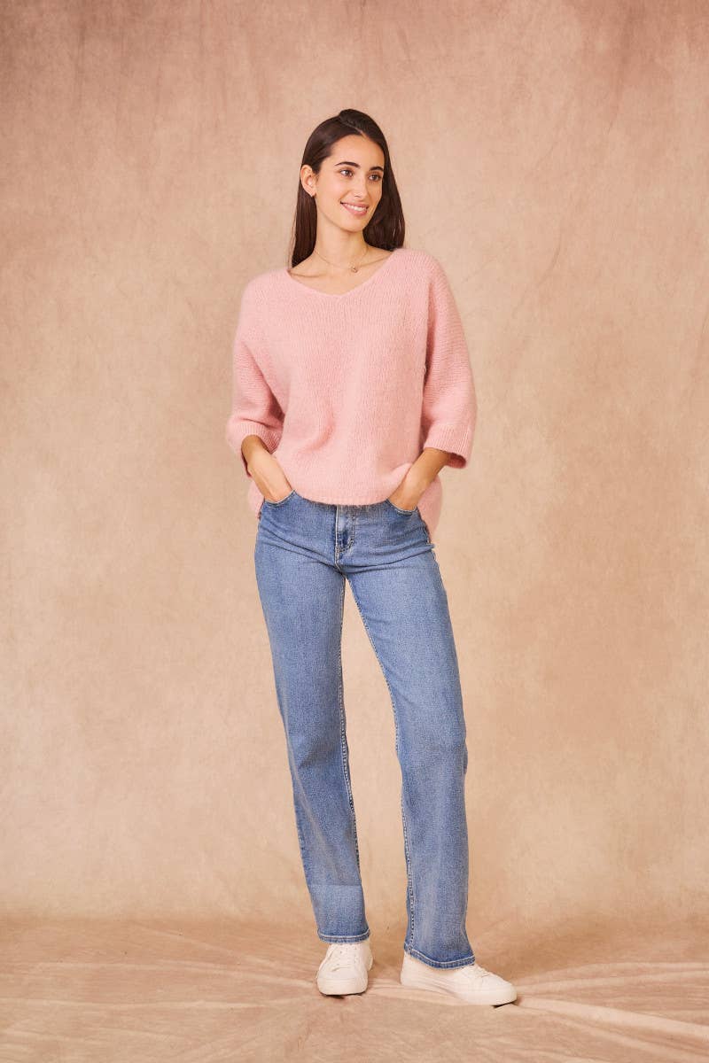 Calie Paris - Venta al por mayor Jersey de punto - Mujer - Suéter elegante de mohair kid30