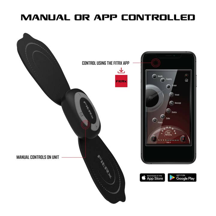 Funky Rico Inc - Wholesale Body Massager - FitRx - Electrode Wireless Massager - Rechargeable
