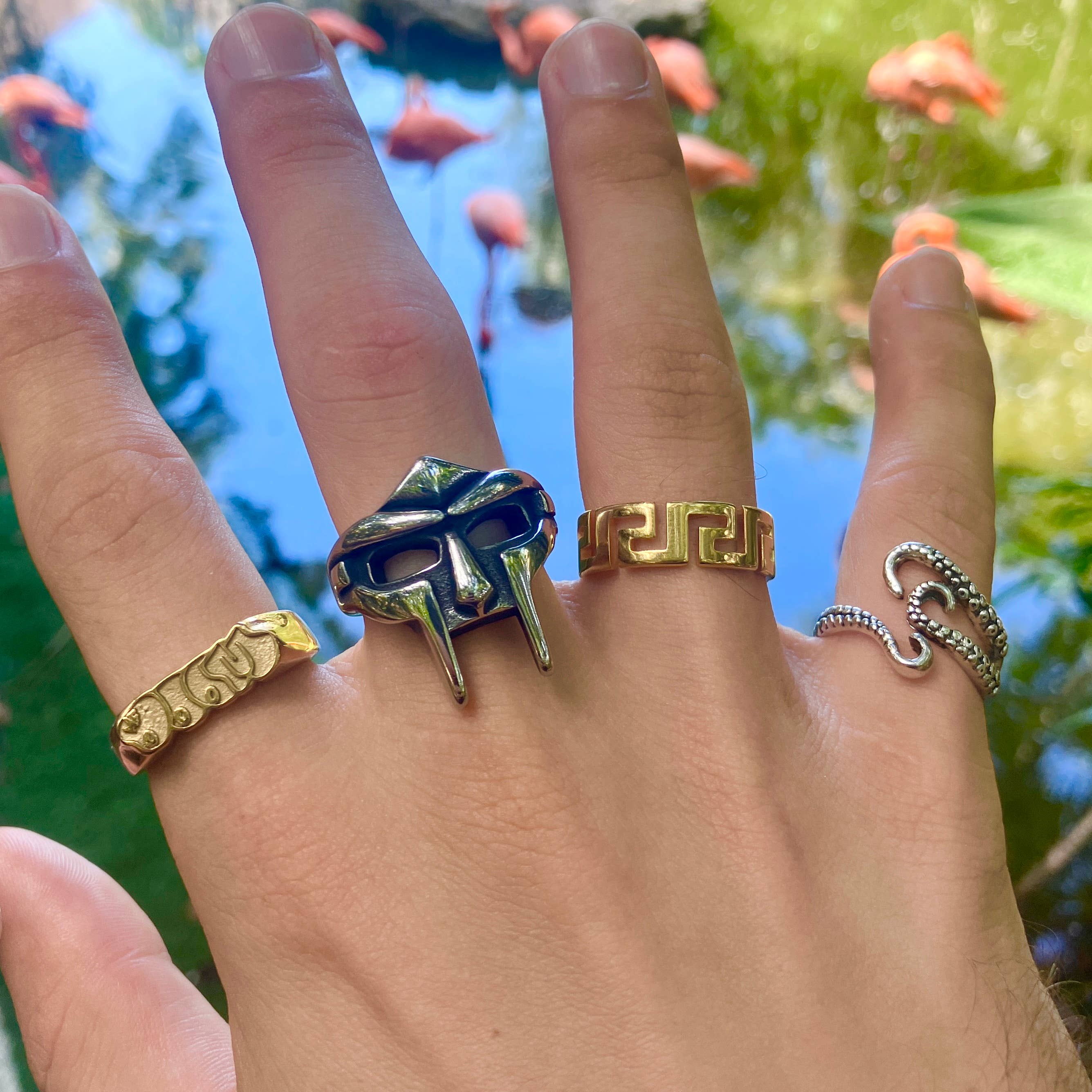 Gifts From The Crypt – Großhandel Cocktail-/Statement-Ring – Oktopus-Tentakel-Ring | Gold / Silber Verstellbar Aquatisch Meer7