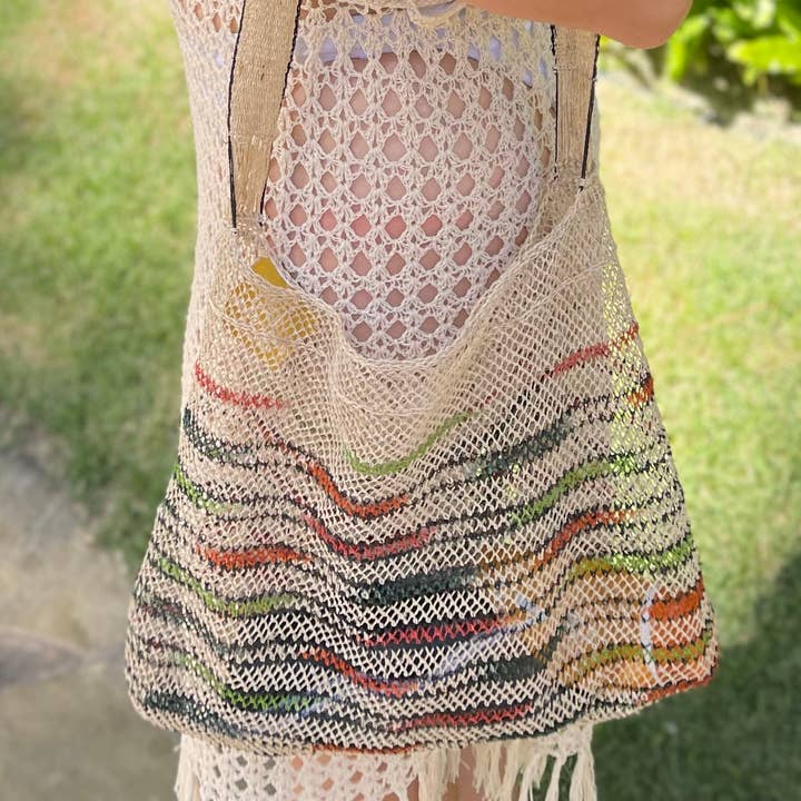 A Million Elephants - Wholesale Crossbody Bag - Women's - Natural Vine Crossbody Beach / Summer / Market Bag0