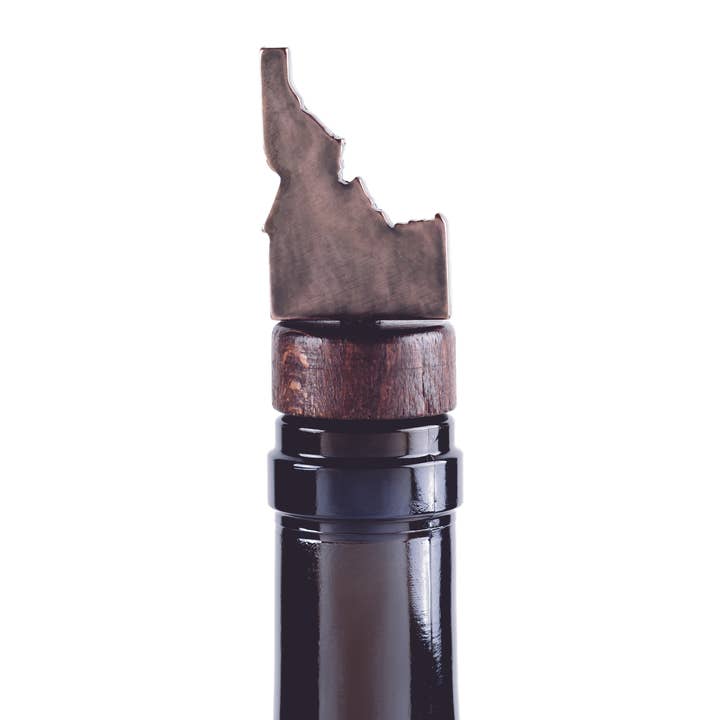 Blue Moose Metals - Wholesale Wine Stopper - Idaho State Wine Bottle Stopper