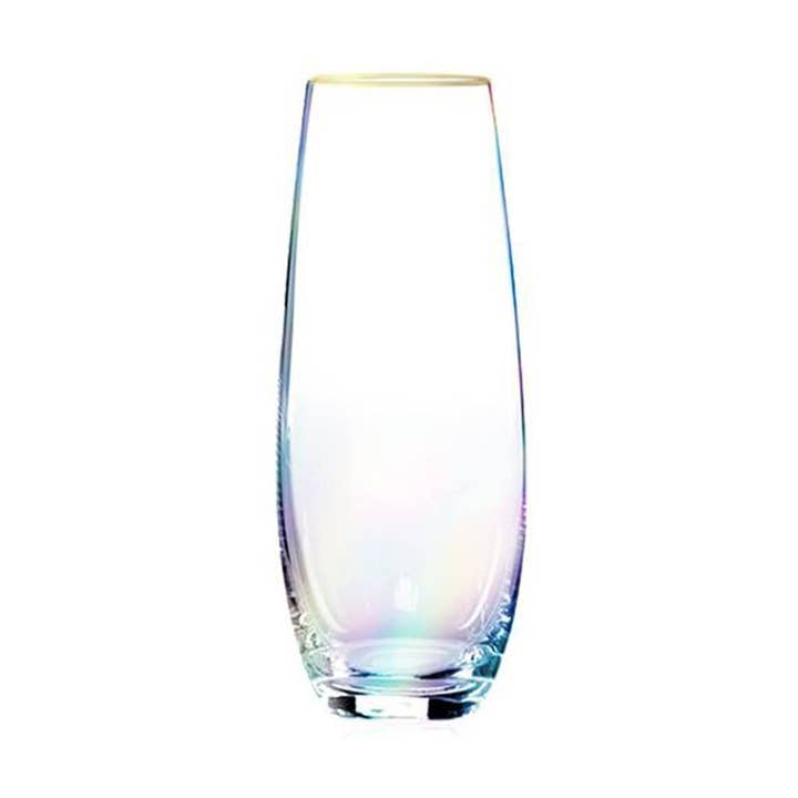 Forma House – wholesale Wine glass – Root7 / Drinkind - Prosecco Stemless 4-pack Rainbow2