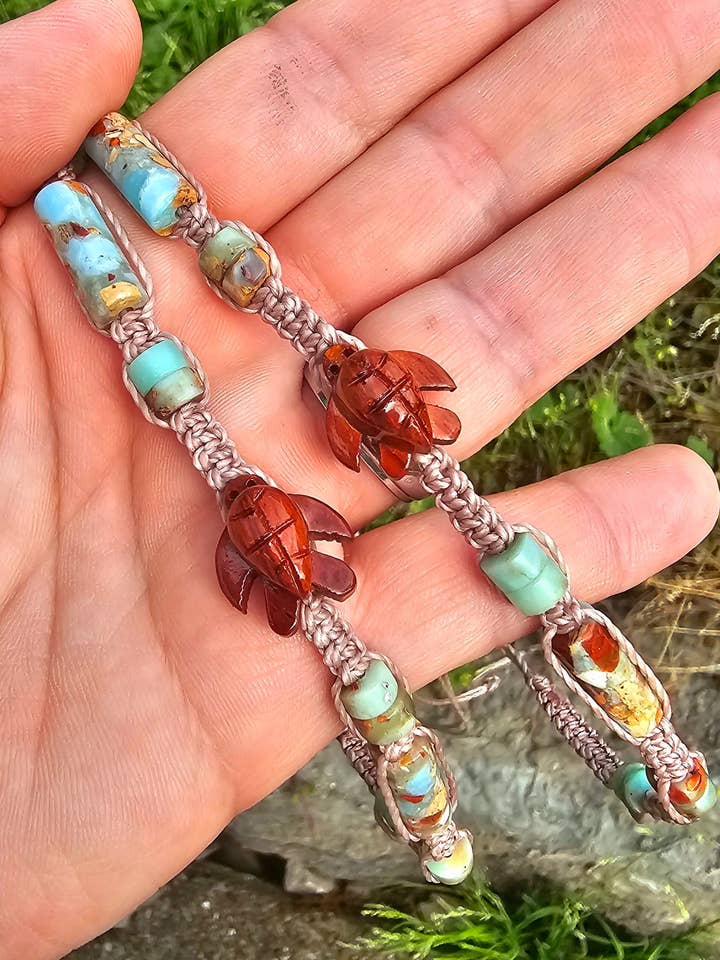 Island Dreaming 🏝 Sea Turtle Anklet for wholesale by Shark Bitten