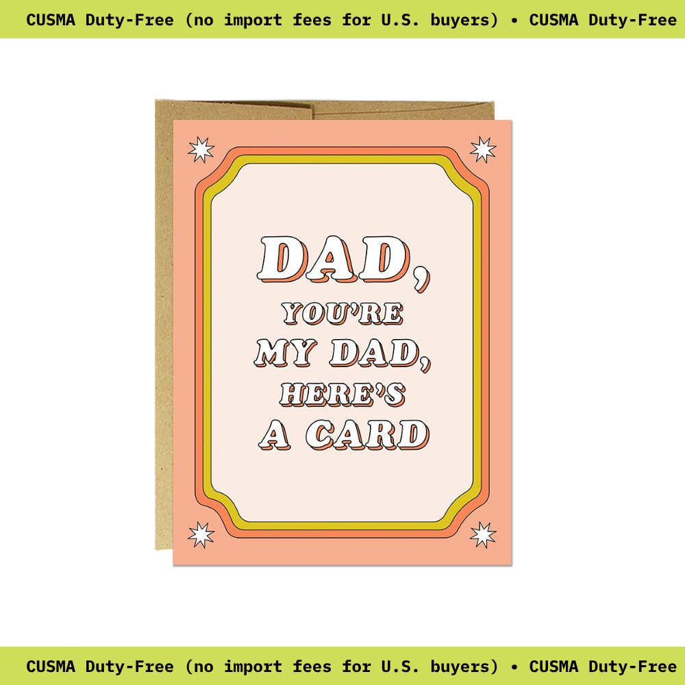 Party Mountain Paper co. - Wholesale Vaderdagkaartje - No-Nonsense Dad | Vaderdagkaart