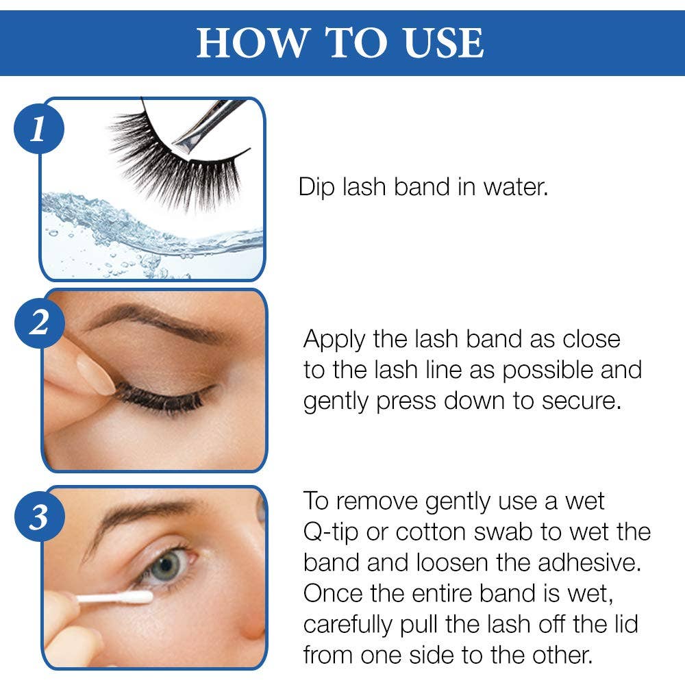 Innovarix - Wholesale False/Fake Eyelashes - Ardell Aqua False Strip Lashes 341, Water Activated Lashes6