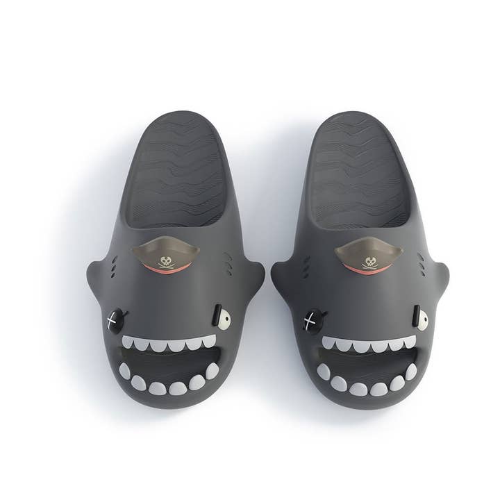 HelloSlippers - Wholesale Slides - Women's - Hello Slippers Sharkicks Pro Pirate Shark Slides Sandals8