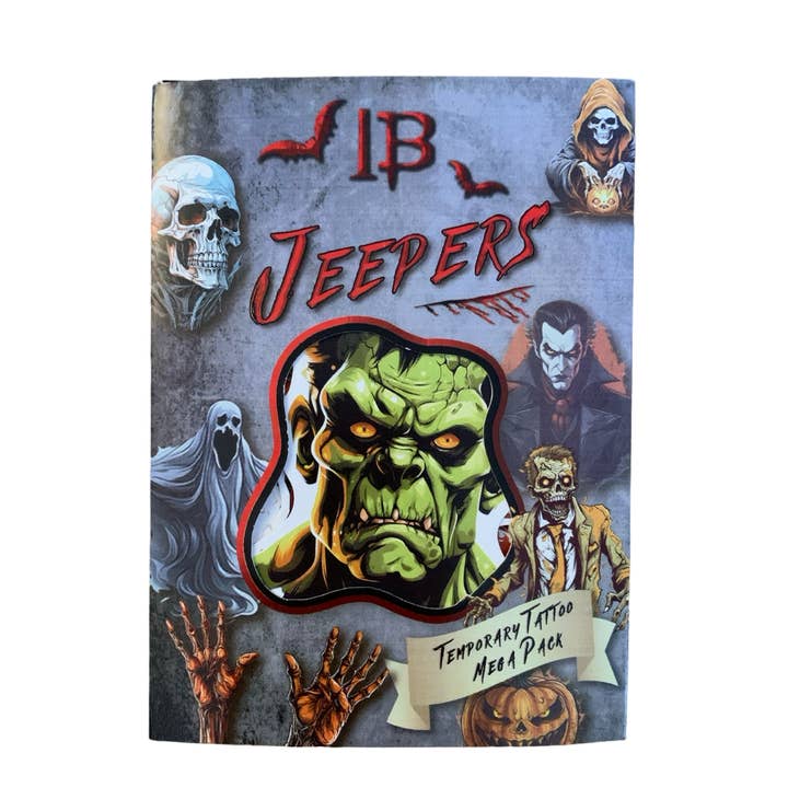 Jeepers - Temporary Tattoo Halloween Mega Pack for wholesale by InkBound Bespoke Temporary Tattoos