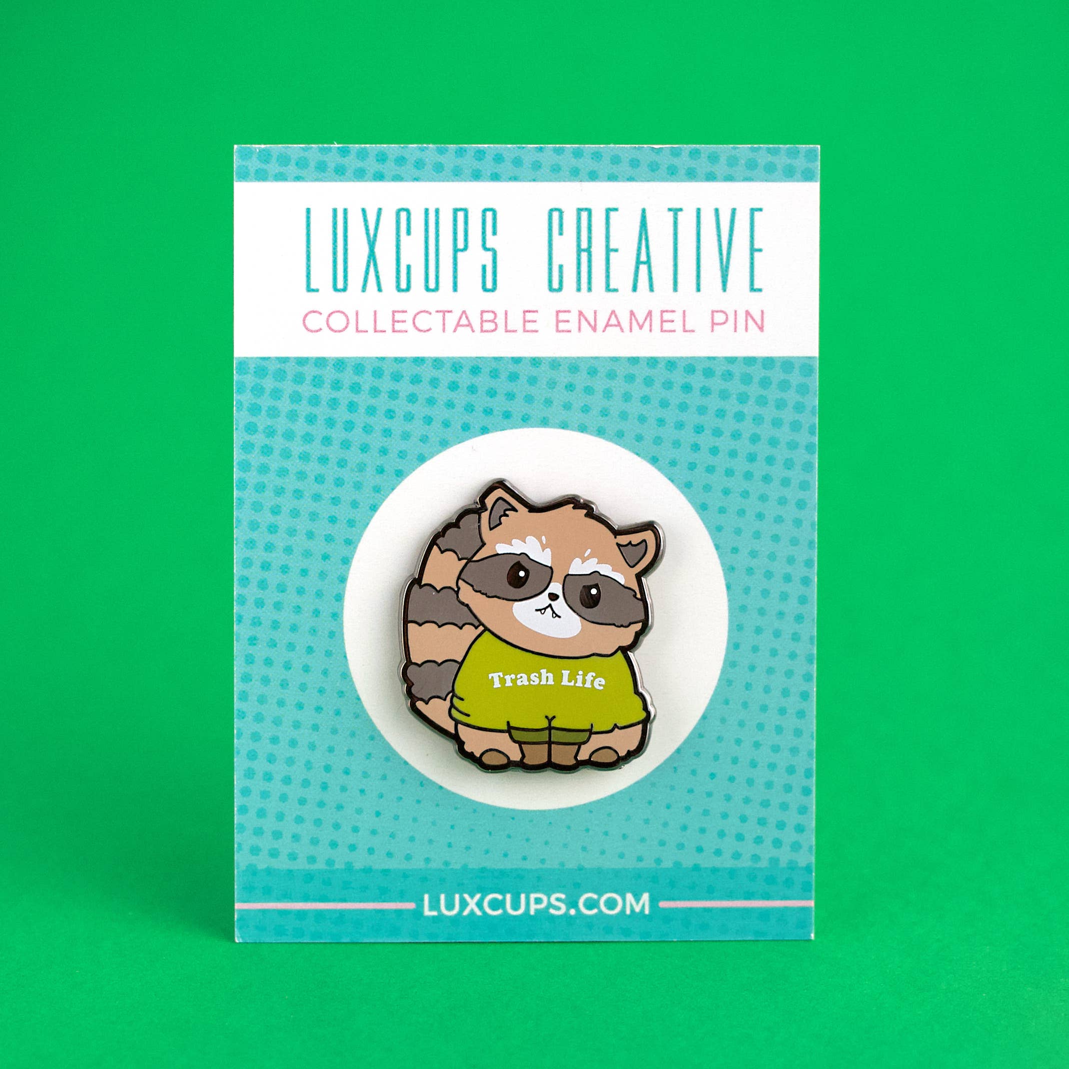 LuxCups Creative - Vente Épinglettes/boutons - Broche Raccoon6