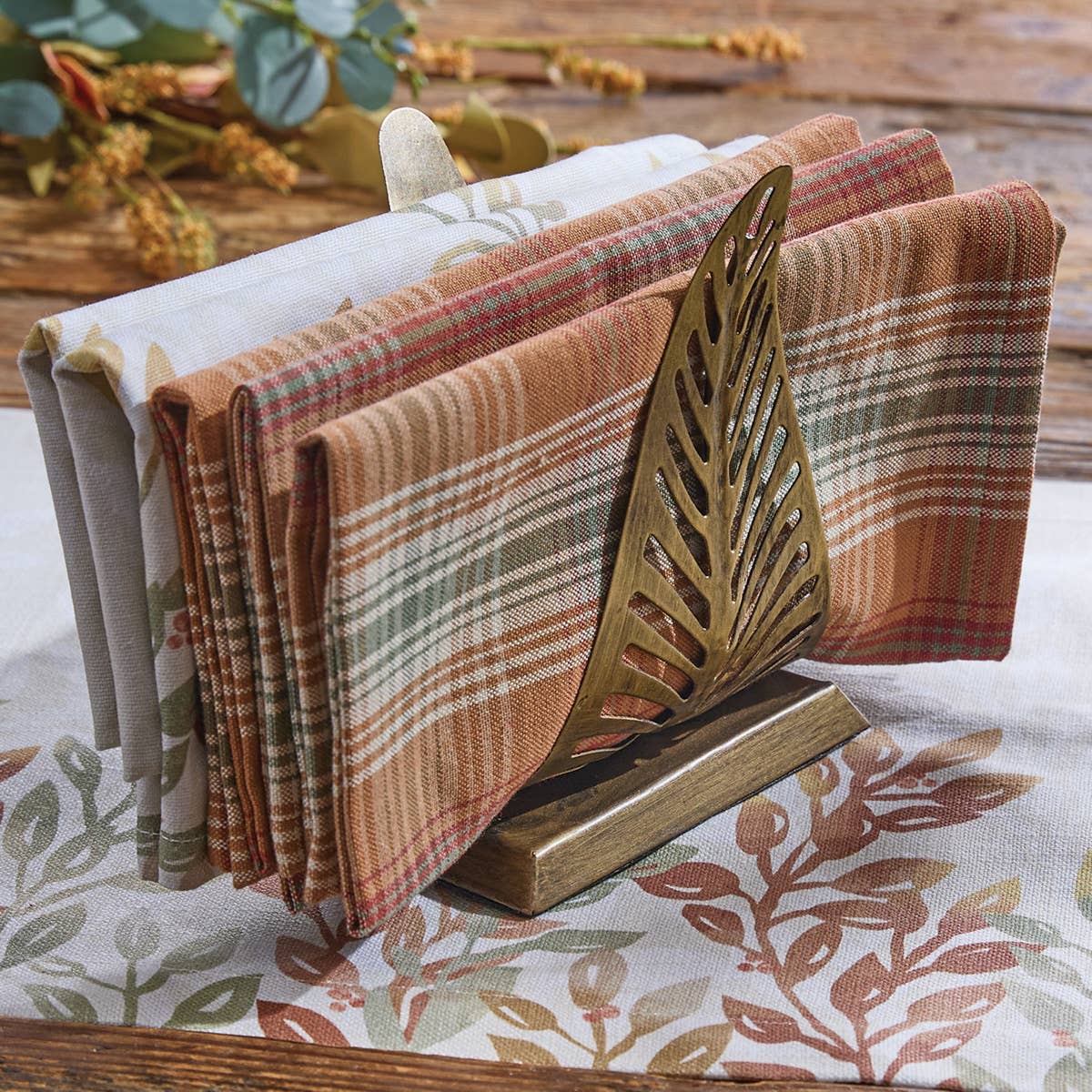 Park Designs - Wholesale Napkin Holder - Leaf Napkin Holder - Antique Brass1