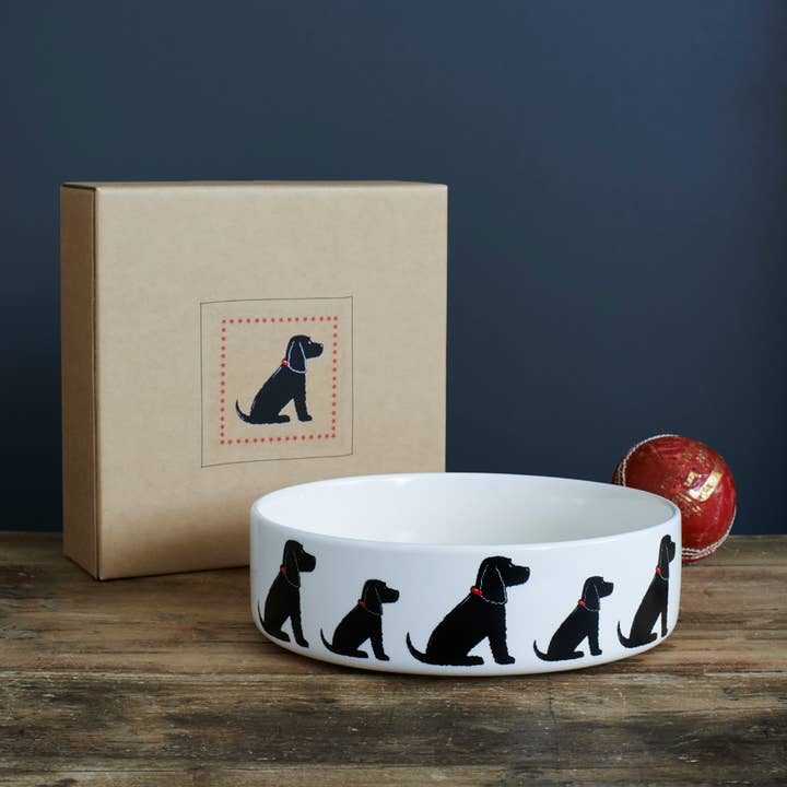 Sweet William Designs – Engroshandel Madskål - Kat/hund – Hundeskål - Cocker Spaniel (Sort)