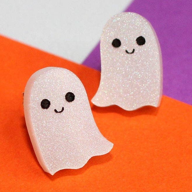 Ghost Stud Earrings for wholesale by Pearl's Custom Creations