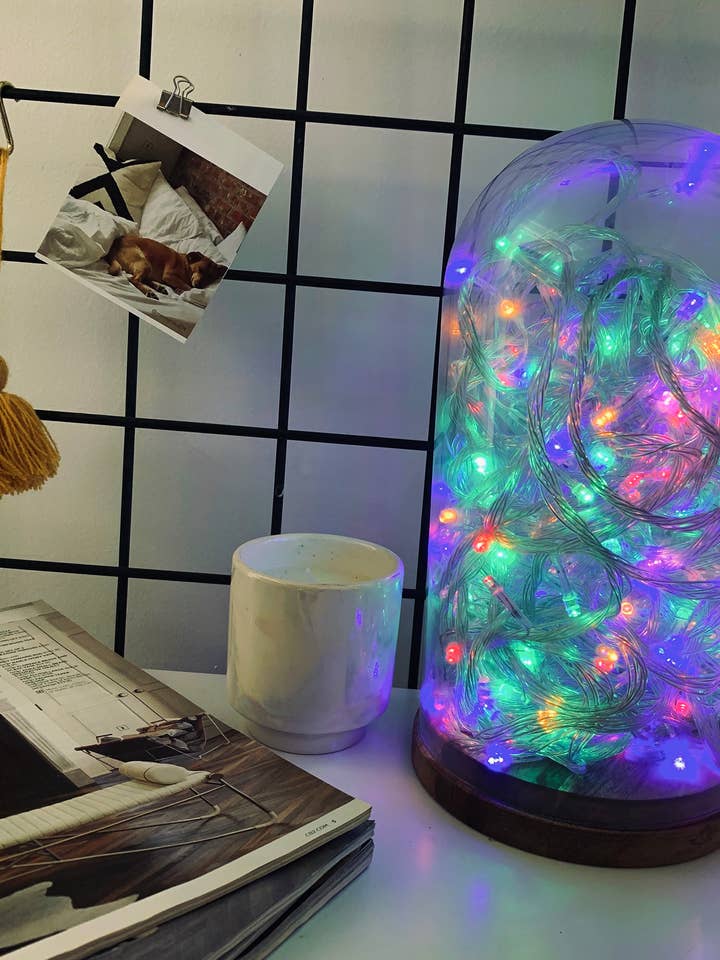 100 LED Clear Cable String Christmas Lights, Multicolor for wholesale by Perfect Holiday