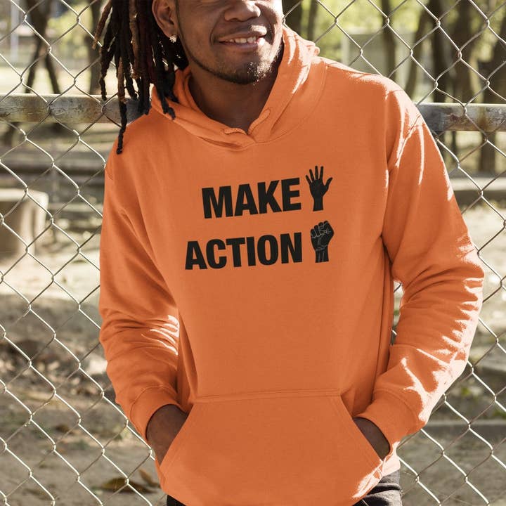 Felpa con cappuccio premium - Make Action per la vendita all'ingrosso da parte di Something True and Beautiful